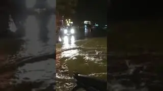 flood on road storm drain #shorts