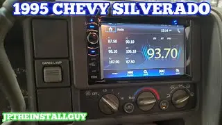 how to install a double din in a 1995 chevy Silverado | 95 chevy pick up radio removal
