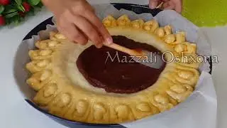 Гениально и Просто! Красивый пирог с начинкой! Как Красиво Украсить пироги! Mazzali Oshxona!