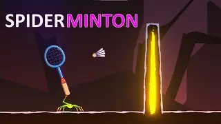 Badminton in SpiderHeck! (SpiderMinton)