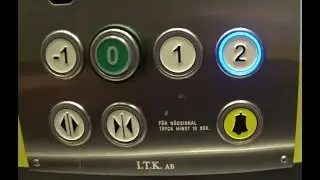 Sweden, Stockholm, Kungens Kurva, Dollarstore, I.T.K AB elevator - going up