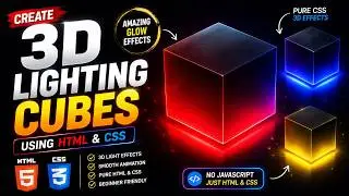 Create 3D Lighting Cubes using HTML & CSS ✨