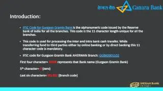 IFSC Code Gurgaon Gramin Bank