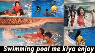 Swimming pool me kiya enjoy 😜 || family time ||