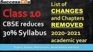 CBSE Class 10 revised curriculum for 2020-21 | 30% reduction in syllabus due to COVID 19