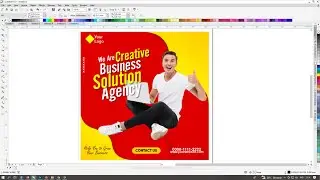 Social Media Banner Template in Coreldraw #arex_id #coreldrawtutorial #graphicdesign
