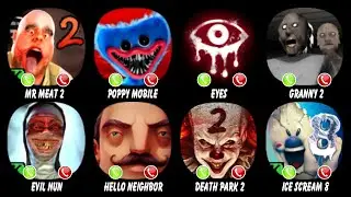 Mr Meat 2, Poppy Mobile, Eyes, Granny 2, Evil Nun, Hello Neighbor, Death Park 2, Ice Scream 8