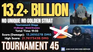 [NO UNIQUE NO GOLDEN pt.1] 13.2B+ DAMAGE STRAT IN TOURNAMENT 45 | Anime Adventures
