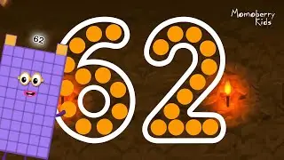 Numberblocks 62 Magic Run - Numberblocks Sixty Two Adventure | Number Counting Go Explore