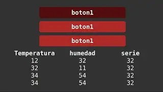 Simple HTML Web Botones y Tablas