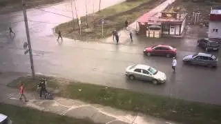 Драка у круглосуточного магазина