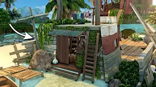 Shipwreck Tiny Home & Outdoor Business | The Sims 4 Speed Build