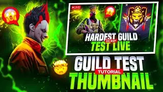 HOW TO MAKE A GUILD TEST THUMBNAIL ON ANDROID || FREE FIRE ||KARTIK GFX❤️