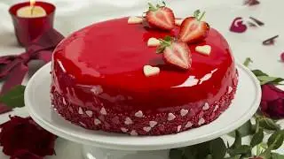 Strawberry Mirror Cake