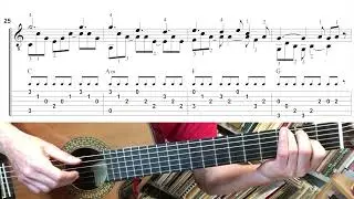 Arirang / 아리랑  (Fingerstyle tutorial in 3 levels)