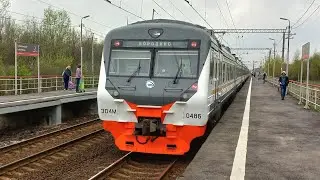 От пл. Славянский бульвар до ст. Голицыно на ЭД4М-0486 ЦППК за 30 минут ускоренным графиком