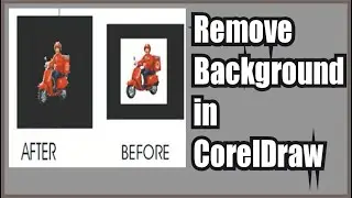 How to Remove background  in CorelDraw 9. | @techsparkhsofficial