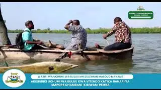WANANCHI WA KISIWA CHA  PEMBA WAFURAHISHWA NA ZIARA YA MH  WAZIRI WA UCHUMI WA BULUU NA UVUVI.