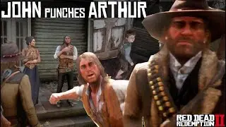 John Marston Punches Arthur Morgan For Insulting Abigail (Arthur As A Jerk) Red Dead Redemption 2