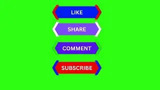 Green Screen Like share Comment subscribe button||TOP YOUTUBE, FACEBOOK AND INSTAGRAM GREEN SCREEN