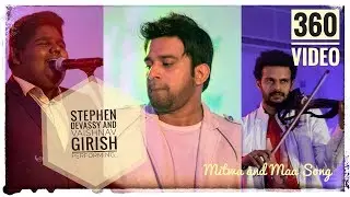 Stephen Devassy and Vaishnav Girish performing at Adlux Convention centre 360° video