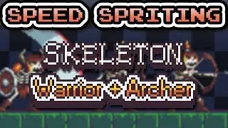 Speed Spriting: Skeleton Warrior + Archer