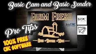 How to Make a Professional CNC Sign - Basic Cam / Basic Sender - Free CNC Software - BobsCNC