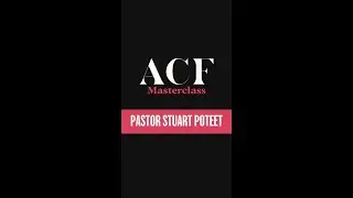 ACF Devos: Master Class- June 11, 2021 | Pastor Stuart Poteet