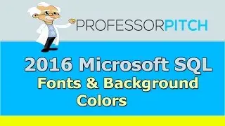SQL Studio: Font & Background Colors
