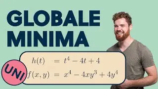 UNI EXAM Determine global minimum, functions with one and more variables + estimation
