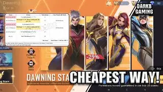 Cheapest Way To Get Dawning Stars Skin | Dawning Stars Skin Event 2024 | Mobile Legends