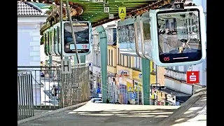 Germany's Unique Suspension Monorail, Full Ride for Train Lover | Wuppertal City