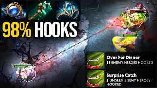 🔥 Support DIFF!!! This Pos5 Pudge Rarely Misses A Hook — 98% Success Rate! | Pudge Official