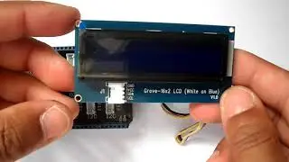 Arduino with Grove LCD 16x2 White on Blue