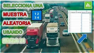 💻 Cómo seleccionar una MUESTRA ALEATORIA usando Minitab 21 🔢Ejemplo muestra aleatoria de vehículos🚗🚚