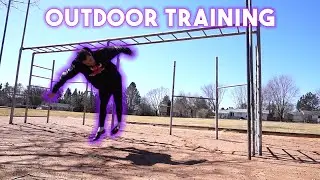 First Outdoor Parkour Session of the Spring (Cleaning off the Rust)