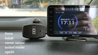 corner sensor lastest model install on toyota wish zge20