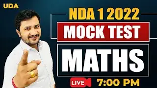 NDA Maths Mock Test 2022 |  Sample Paper with Difficult Questions - Practice Set |Online Test Series