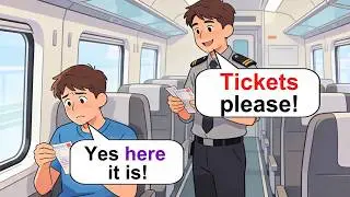 Learn English at the Train Station in 8 Minutes — Real Dialogue For Beginners ✅