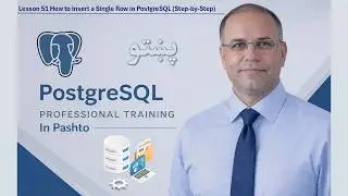 Lesson 51: How to Insert a Single Row in PostgreSQL Step by Step