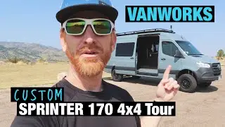 Mercedes Sprinter 170 4x4 Conversion Van Tour - Seats 4, Queen Size Bed, Bathroom and Flexible Cargo