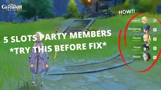 FIVE SLOTS PARTY MEMBERS *TRY THIS BEFORE FIX* | Genshin Impact