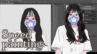 [Speed painting] 내 생일 기념 인생 첫 스피드페인팅🎨 (스트리머 금휘)