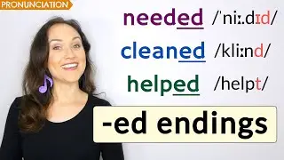 How to Pronounce the -ed Ending in English (A Comprehensive Pronunciation Guide) | /id/, /d/, /t/