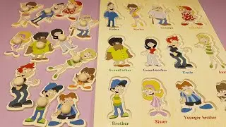 Учим Члены Семьи и Считать от 1 до 10 | Развивающие Игрушки для Детей | Kids Rainbow ABV