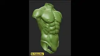 ZBrush Torso Sculpt.🎨✏️🖌