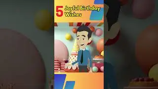 5 Joyful Birthday Wishes - Learn English #shorts