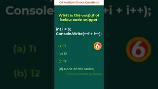 C# Multiple Choice Question 049 - Expand Future Academy 