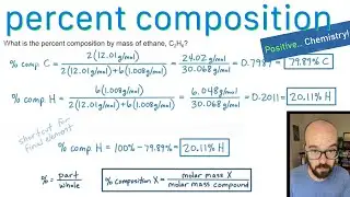 Percent Composition - How to Calculate | Positive Chemistry