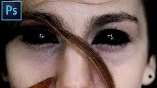 How to darken Eye in Photoshop. Horror Special edit. iLLPhoCorPhics